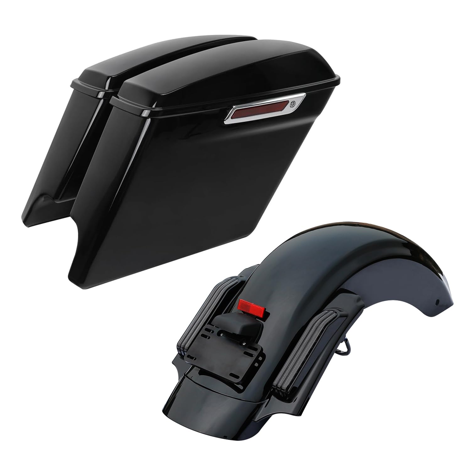Amazon.co.jp: TCT-MOTORPARTS 5インチ ストレッチサドルバッグ&CVO