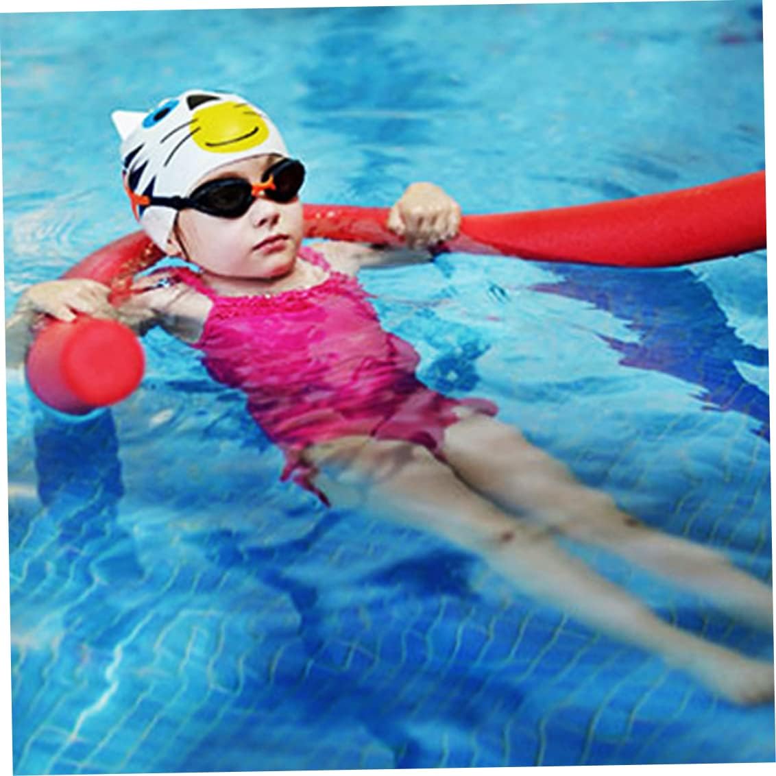 Pool Noodles Swimming Pool Noodle Jumbo Noodles Floats Foam Tubes Water Sports Learning Aid 2PCS