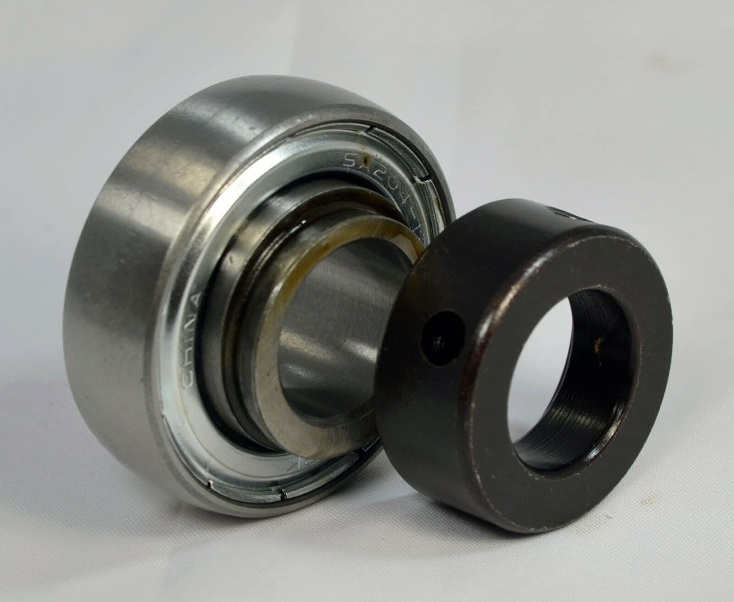SA208-24 1-1/2" Bore Spherical Insert Bearing with Locking Collar Compatible with RA108PPB, JD9202, 212-001