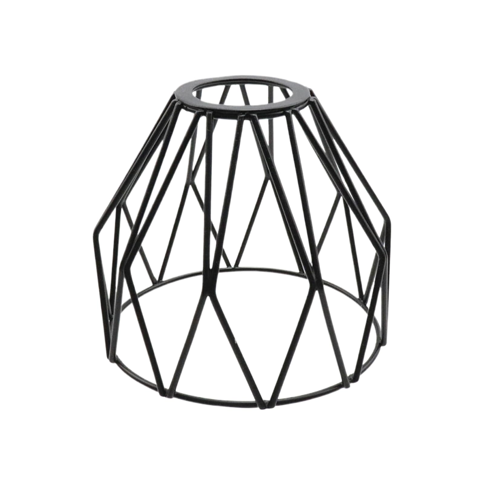 Bitray Hardware Lamp Cover Metal Cage Lampshade Vintage Rustic Bulb Covers Small Metal Lamp Guard for Hanging Lighting Cord Fixture Farmhouse Bedroom