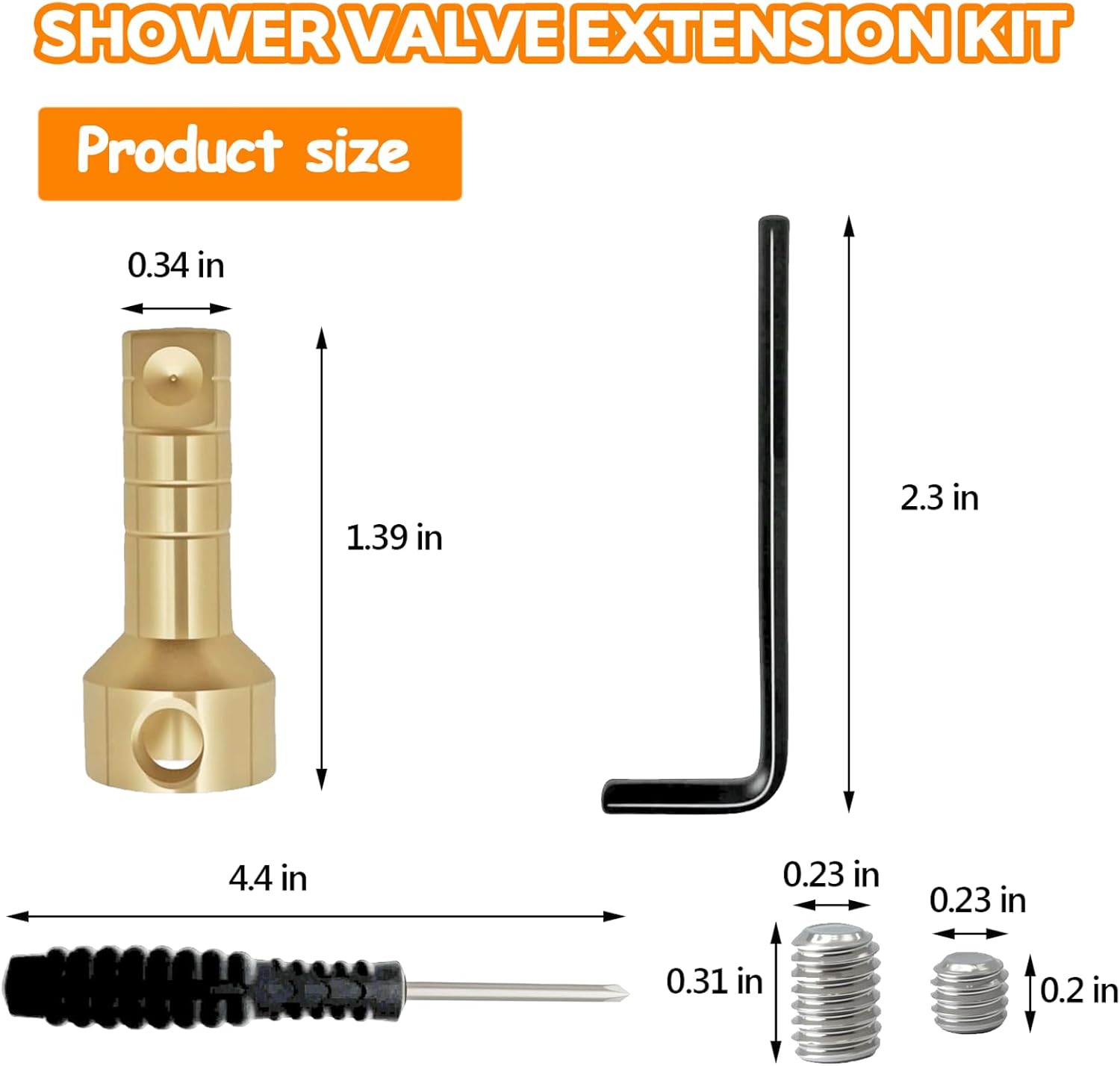 RP75137 Shower Valve Extension Kit-Delta Tub and Shower Faucets Diverter Valve,Delta Series 3 and 6 Settings Diverter (R11000), With Brass Extension Stems, Screws, a Cross Screwdriver, an Allen Wrench