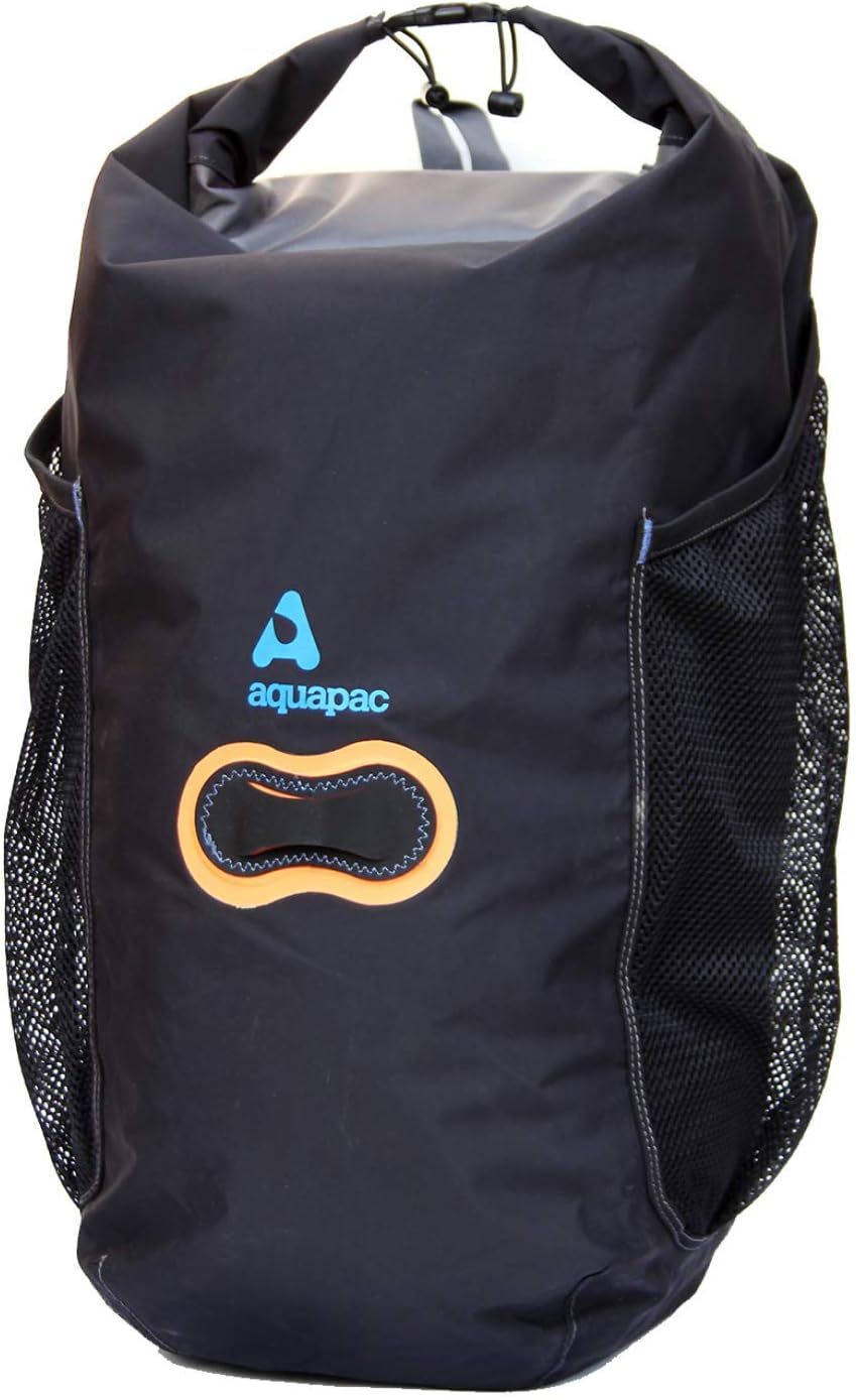 Aquapac Rucksack Wasserdicht Wet und Dry Backpack, Schwarz, 60 x 45 x 30 cm, 35 Liter, 789+D215