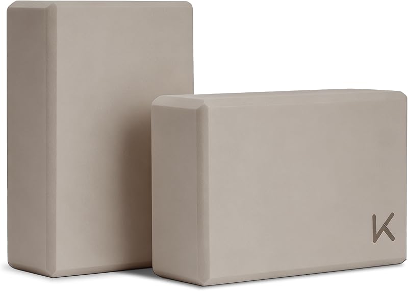 KEEP Yoga Block, High-Density EVA Foam 2 Pack Yoga Block with Non-Slip Textured Surface, Supportive, Lightweight - Ideal for Yoga