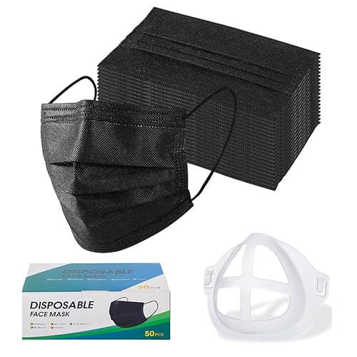 �g���̂ăt�F�C�X�}�X�N �u���b�N�s�D�z�}�X�N50�� �u���P�b�g1��