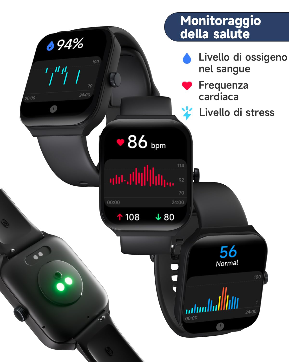 TOOBUR Smartwatch Donna Uomo Alexa Integrata, 1.95" Orologio Smartwatch Chiamate Cardiofrequenzimetro Contapassi Sonno Impermeabil IP68, 100 Sportivo, Notifiche Messaggi, Compatibile Android IOS