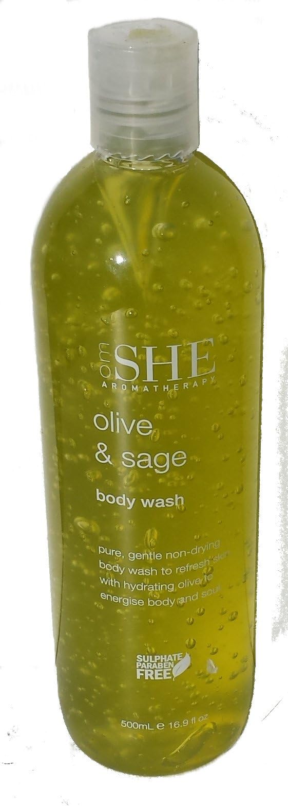 Olive & Sage Body Wash Aromatherapy by OM She OmShe 16.9oz