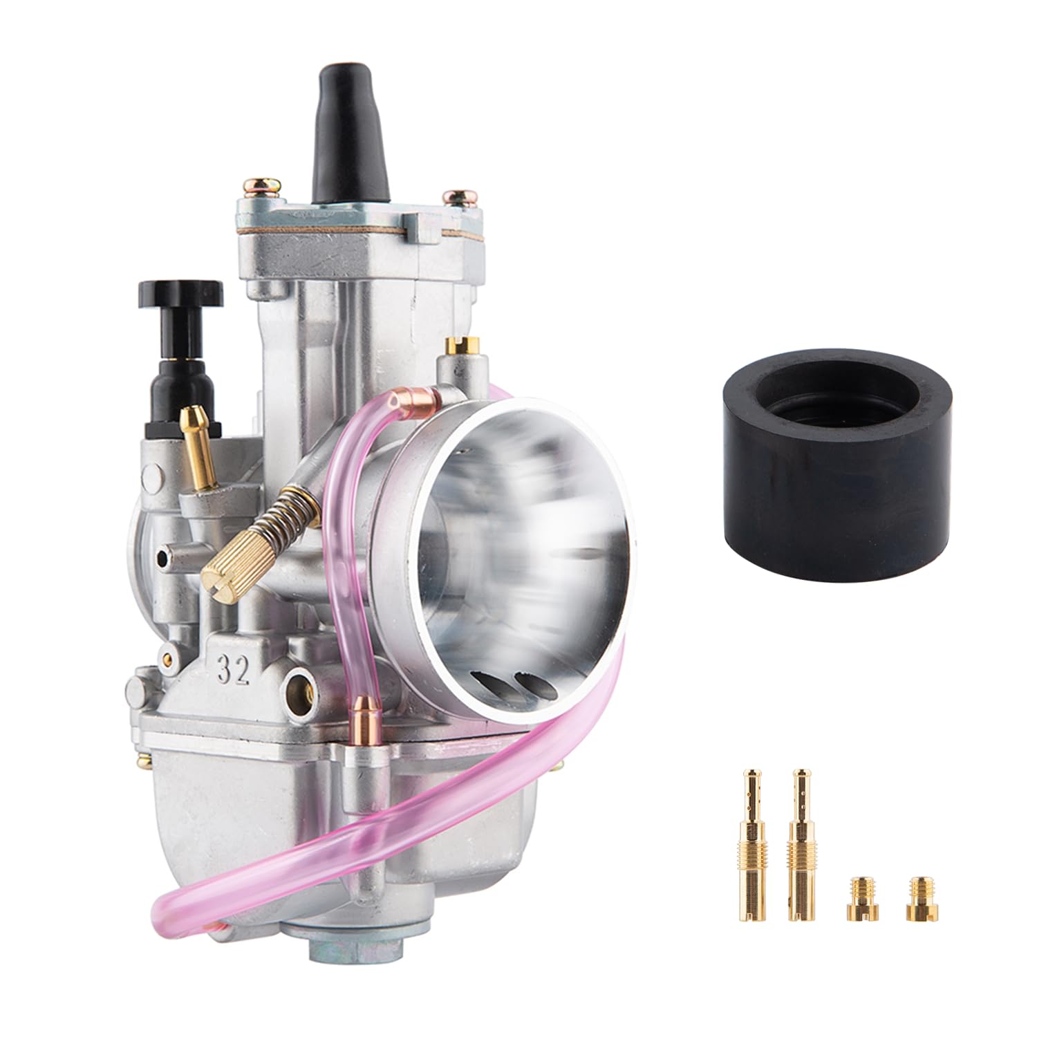 PWK Carburetor 32mm Carb with Carb Jets for 125cc-200cc 2T/4T Engine Motorcycle Dirt Pit Bike ATV Scooter Quad