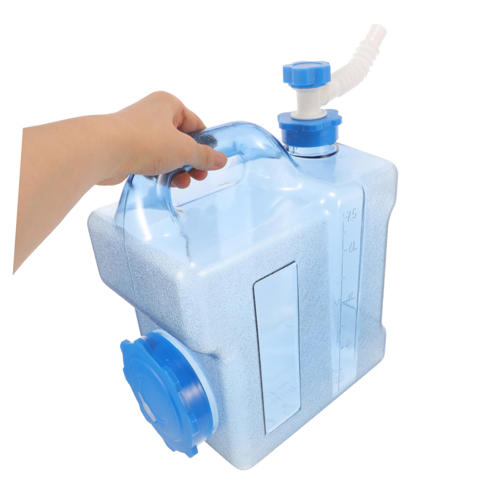 Toyvian Tragbarer Wasserspeicherbehälter 7,5l Auspc mit Auslaufschutz und Leichtem Design für Camping und Heimgebrauch Wasserkanister mit Griff und Wasserhahn
