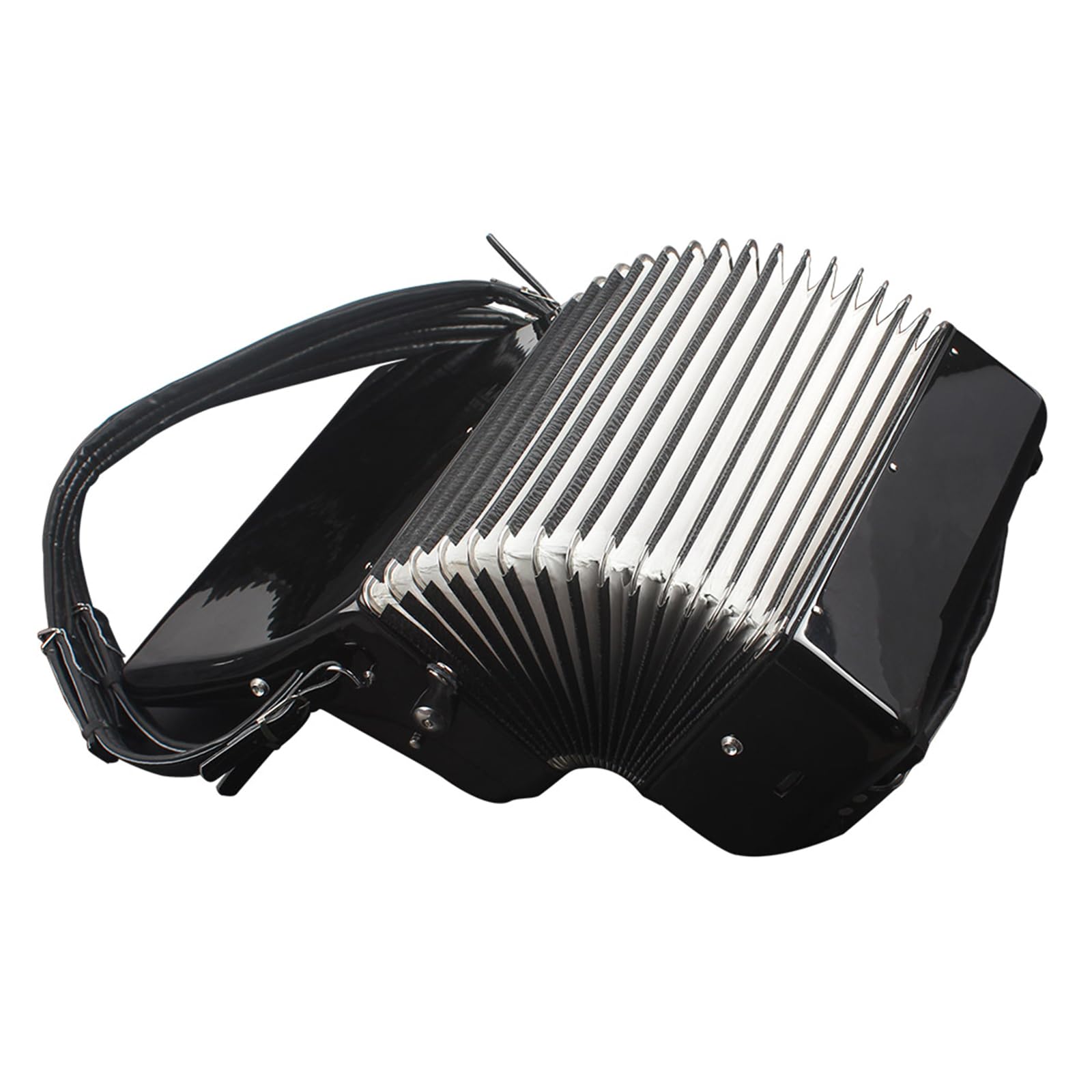 Sangle d'accordéon réglable en cuir et bretelles confortables en polyuréthane et élégante pour divers instruments Bandoulière en cuir pour accordéon