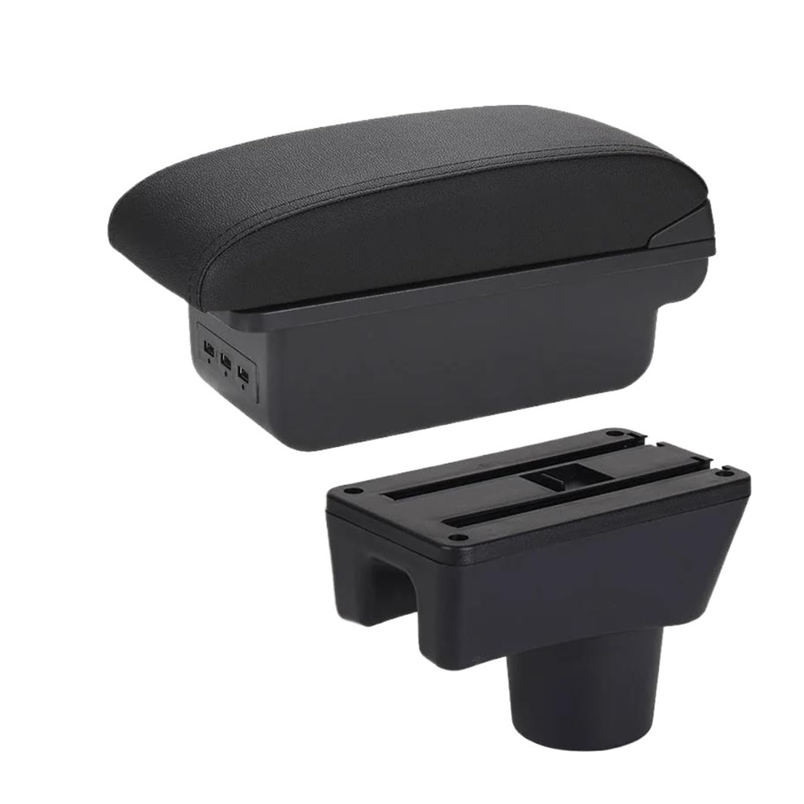 Otbehuwj B2 Black Line 3Usb For Mitsubishi For Attrage For Mirage Car Armrest Storage Box