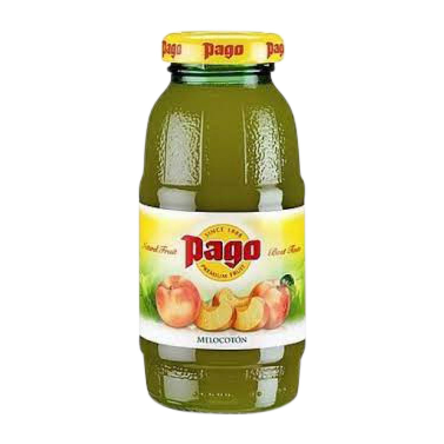 Refrescos y Mixers Caja de 24 unidades Zumos Pago Melocotón Botellín 20 cl
