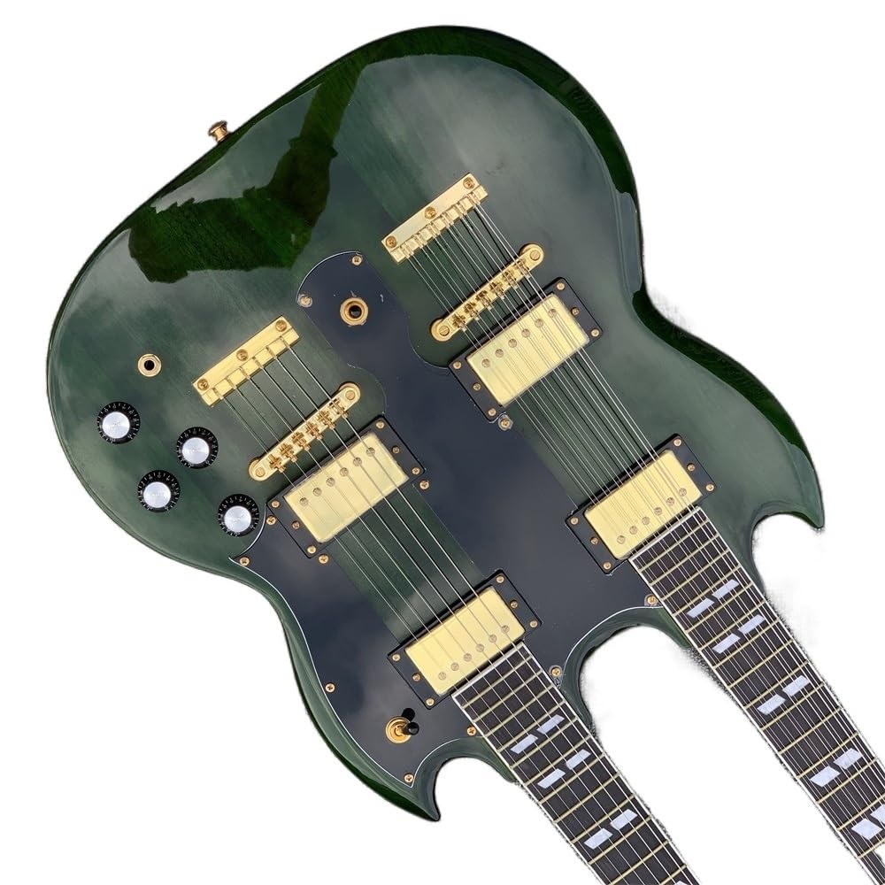 Chitarra elettrica a doppio manico personalizzata 6 + 12 corde, EDS1275, chitarra
