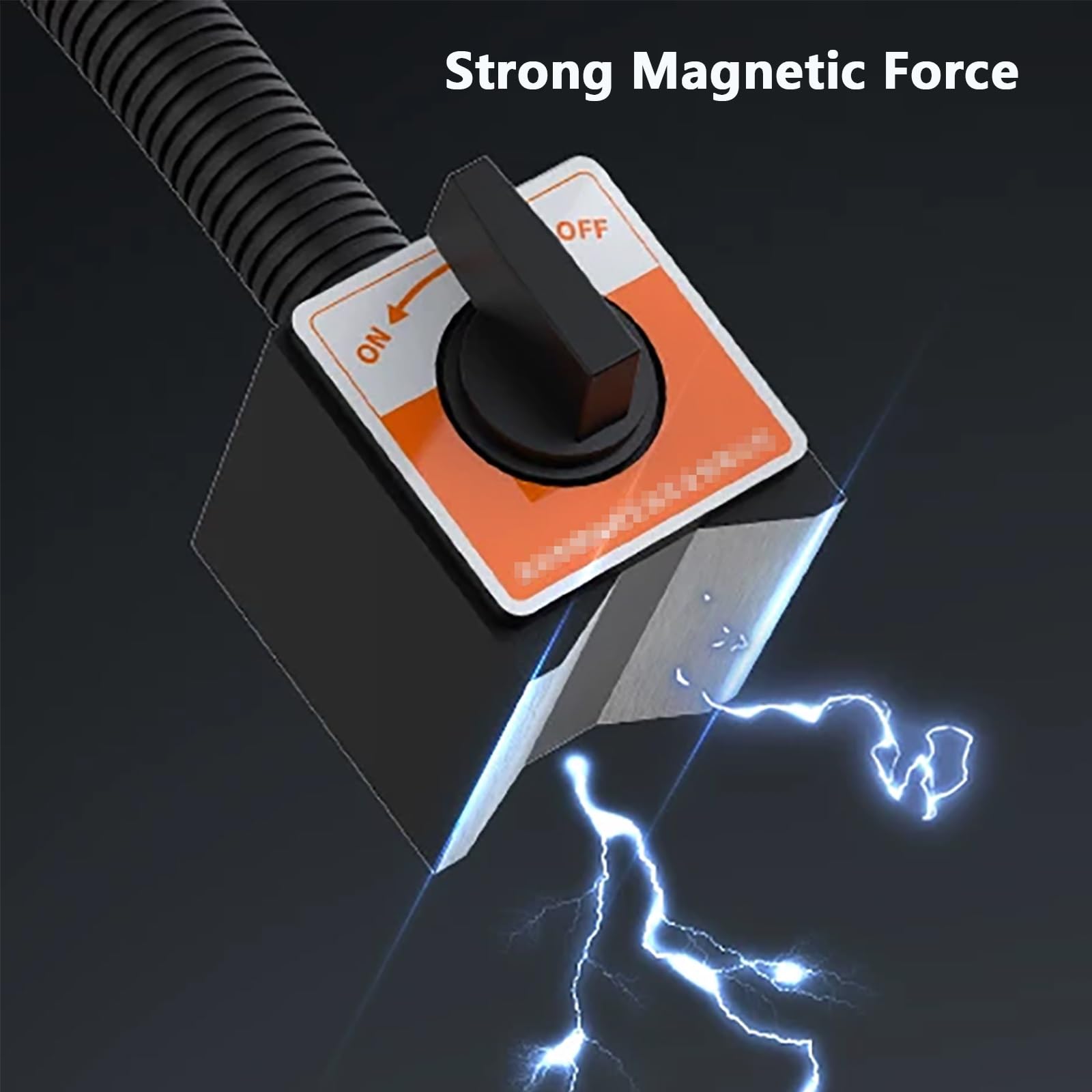 Lampada da Lavoro Magnetica, Lampada Industriale Flessibile a Collo D'oca da 24 V, Base Magnetica con Interruttore, Tubo Flessibile Orientabile a 360°(8W)