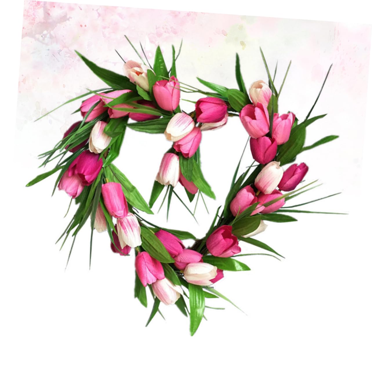 Alipis Guirlande Artificielle Forme de Cœur Décorative pour Mariage et Fête Guirlande Verte Réutilisable Suspension Murale pour Porte et Fenêtre Décoration Intérieure et Extérieure