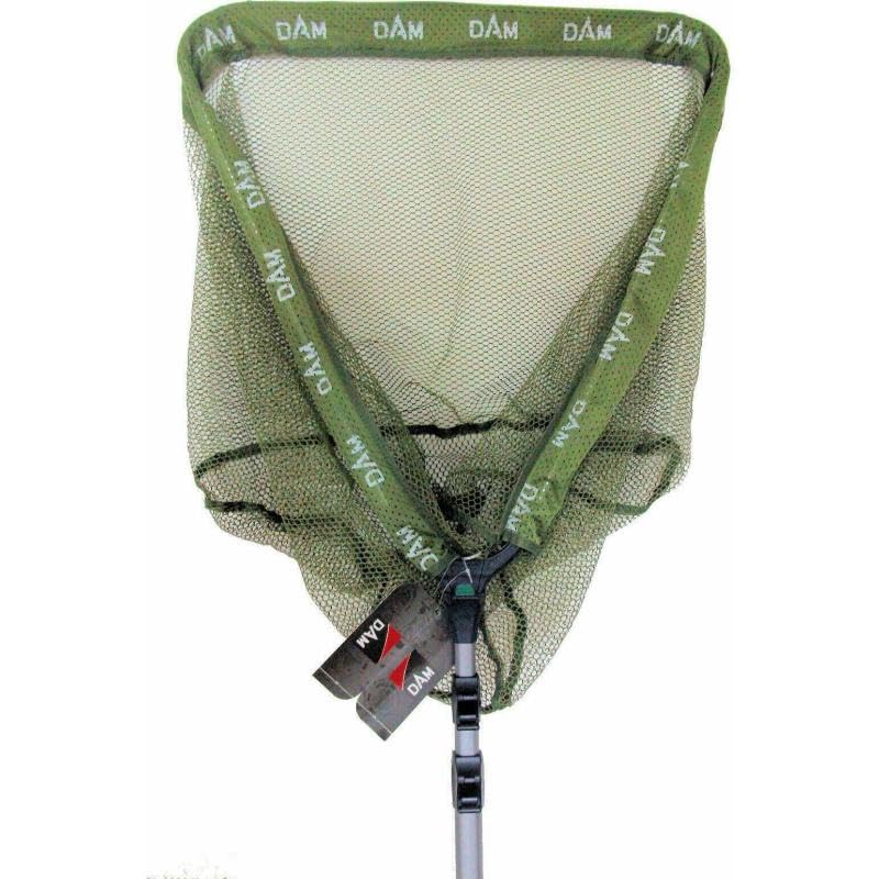 Dam Crosspower Kescher | Kompaktes Teleskop-Angelnetz für Mobile Raubfischangler | Gummiertes Netz, Faltbarer Kopf, Cam-Lock-Griff & leichtes Transportdesign | Mehrere Größen