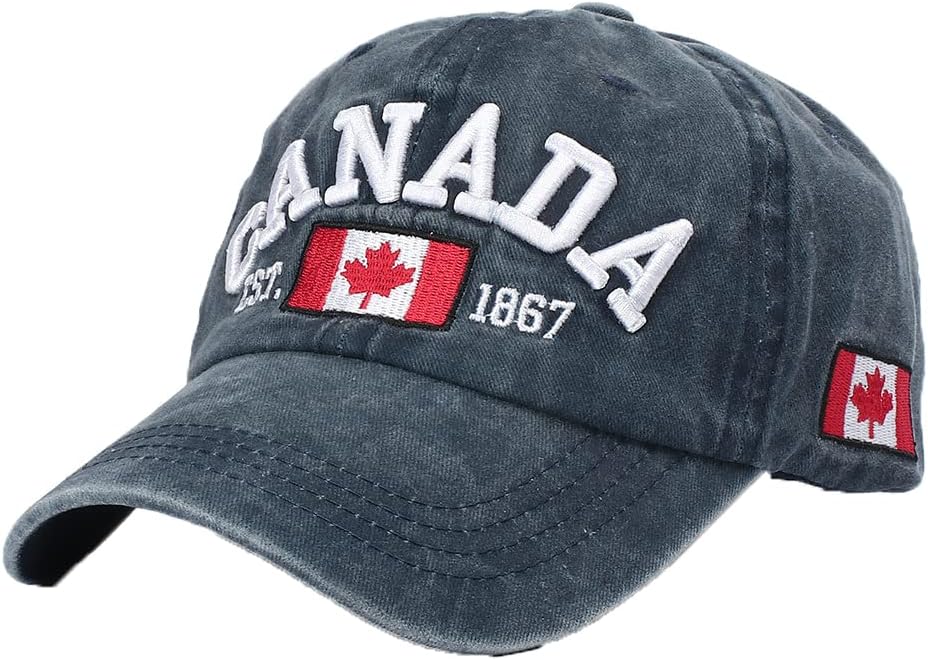 Foetest Adjustable Cap Cotton Hat Baseball Cap Canada Cap Hat Flag Cap Casual Headwear Embroidery - Image 3