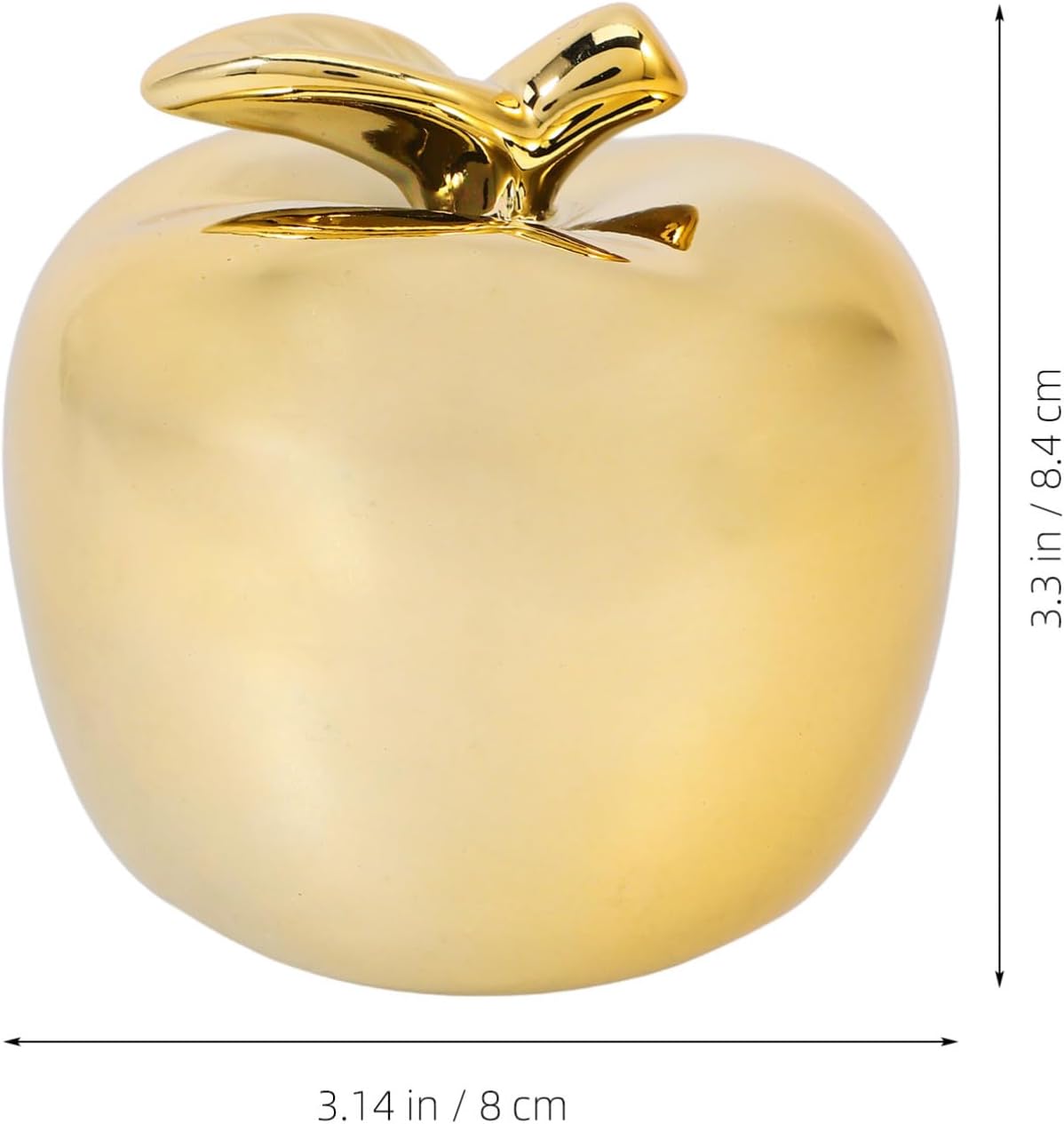 1Pc Golden Fruit Crafts Artificial for Home Decoration Christmas Decor Desktop Xmas Decor