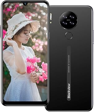 Mobile Phone Blackview A80 2020 4G Smartphone SIM Free Android Phones Unlocked Android 10 Quad core 16GB ROM 6 21 HD Waterdrop Screen 13MP Quad Rear Camera 4200mAh Big Battery Black