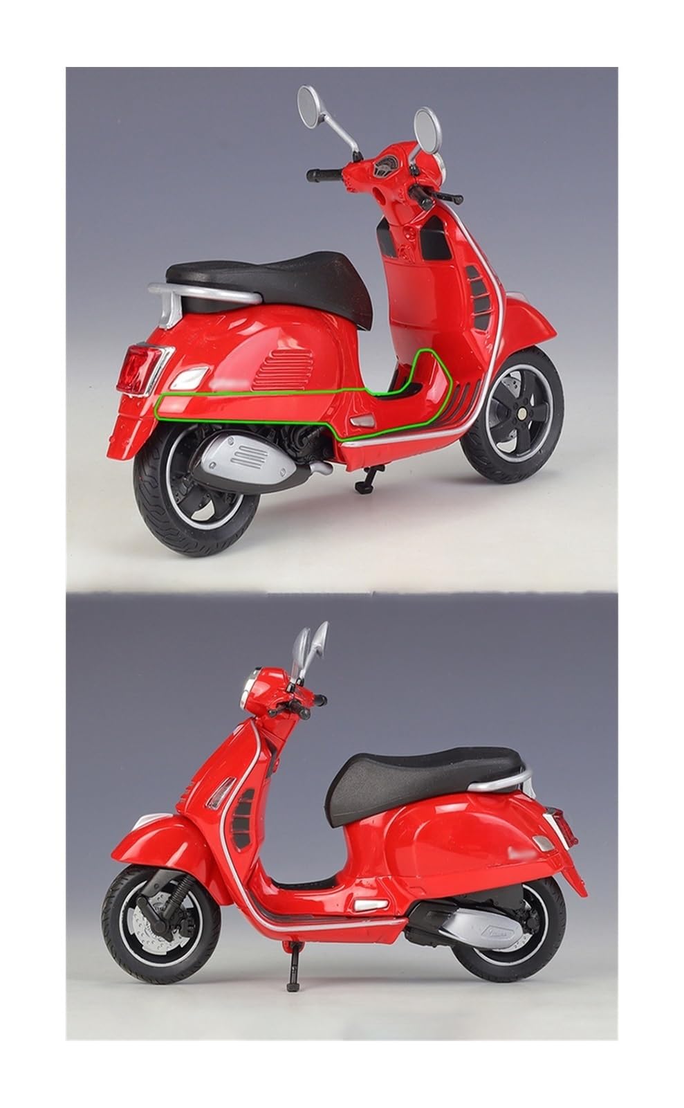 Amazon.co.jp: 1:12 スケール合金スクータースポーツバイク像ダイ