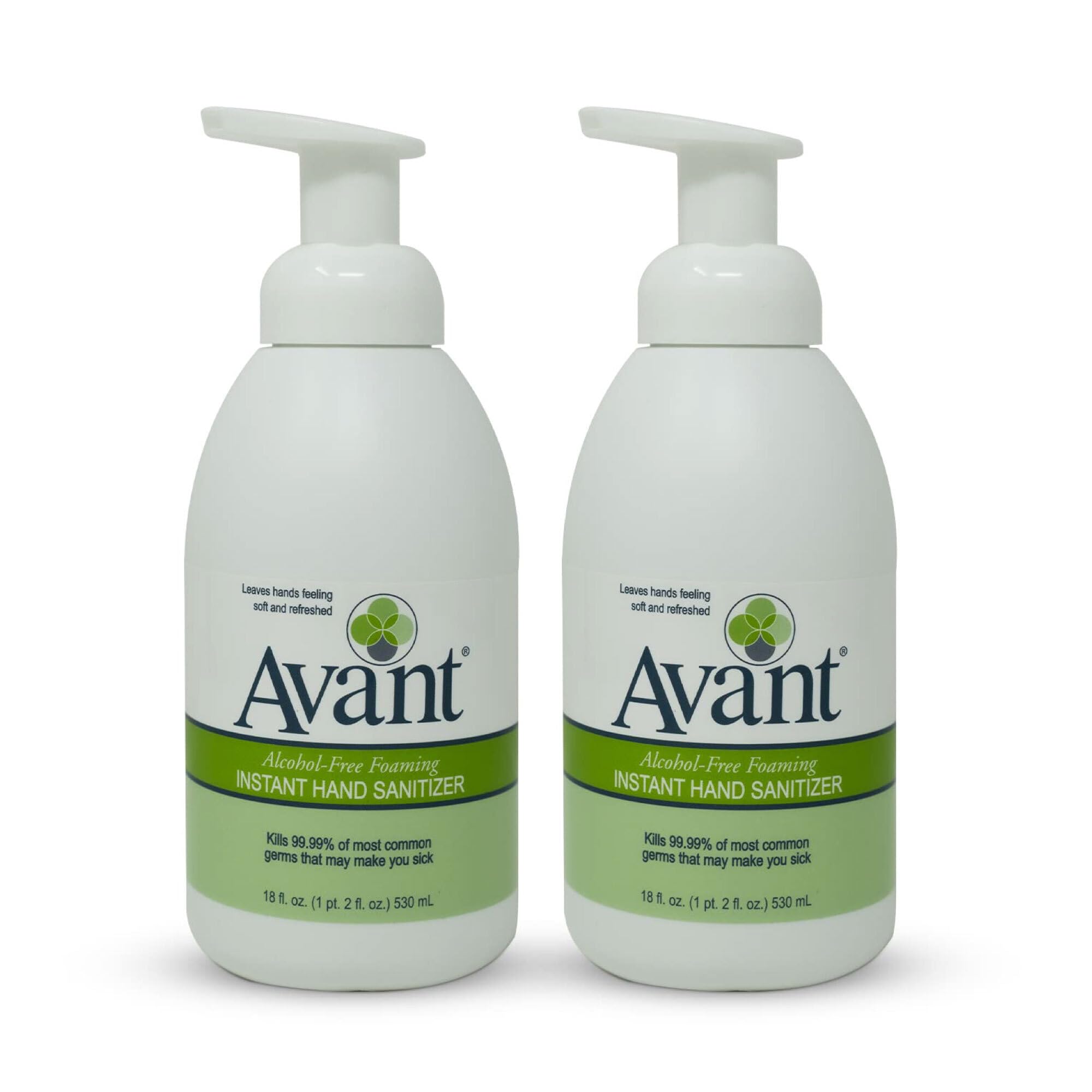 Alcohol-Free Foaming Hand Sanitizer, 18 oz Bottle 2-Pack