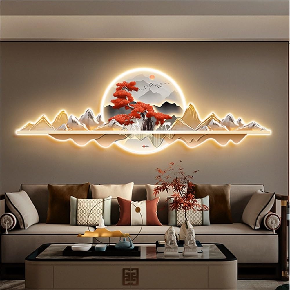 Amazon.com: SHGCLKD Versatile 3D Metal Wall Art with LED Light