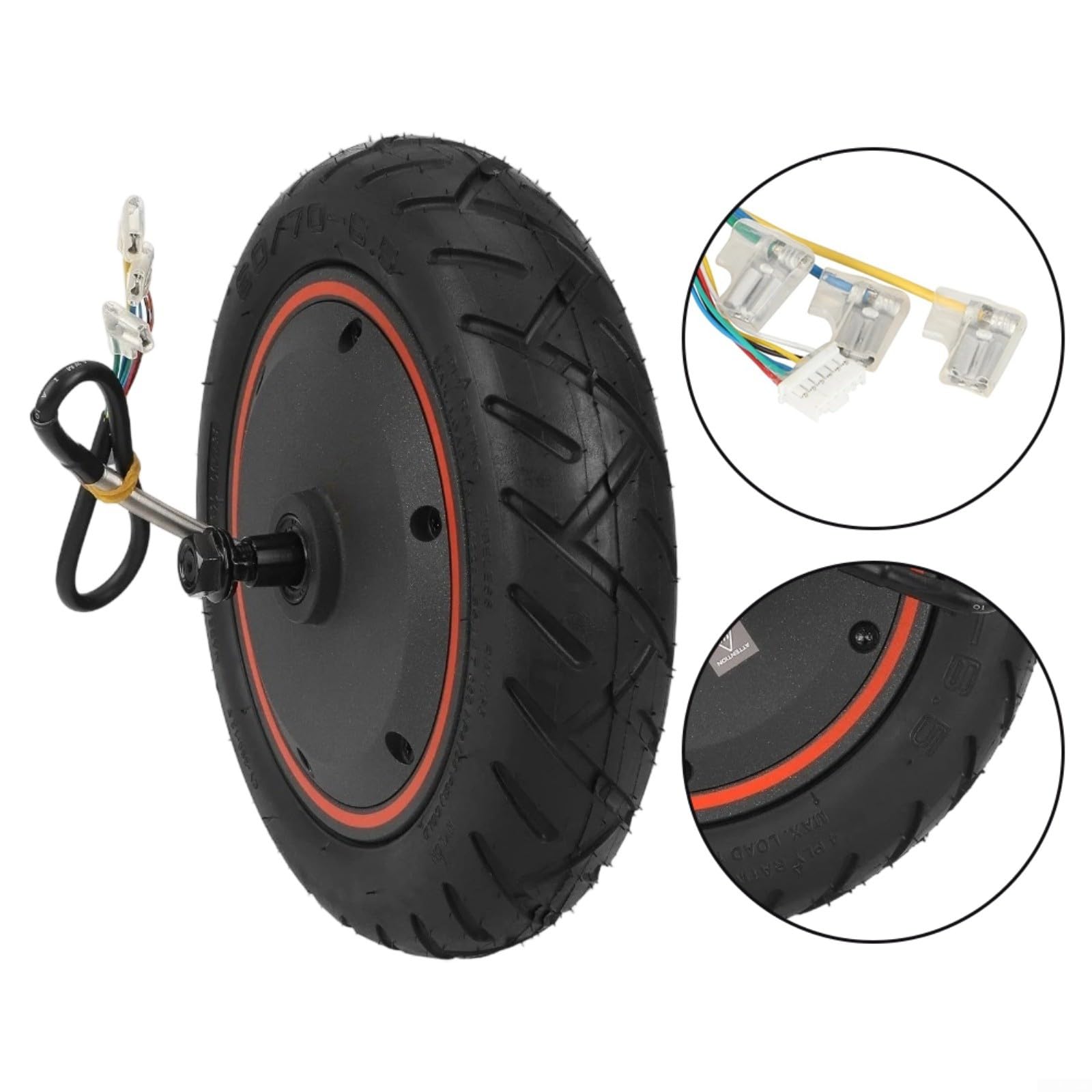 48V 400W Motorrad für Xiaomi 5Max Elektroroller mit 60/70-65 schlauchlosen Vakuumreifen, Aluminiumlegierung und Gummikonstruktion für Pendler und Freizeitfahrten