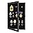 Verani Pin Display Case - 12x18 Collection Display with Tempered Glass Door for Medals, Tags, Jewelry, Gifts, Ribbons, Collectibles, Black