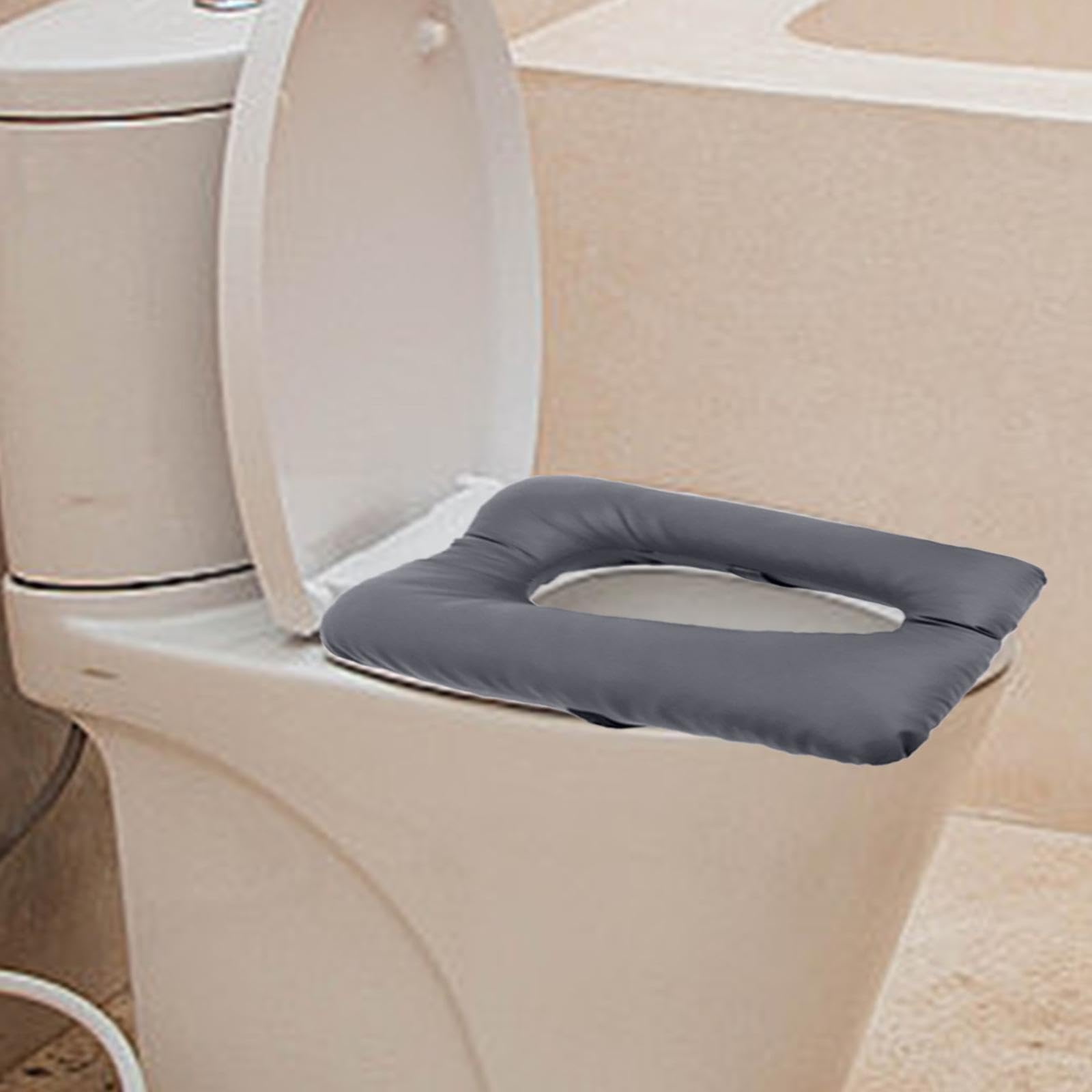 Funda de asiento de silla acolchada suave para inodoro, asiento de inodoro para cabecera, cojín para personas mayores, funda de cojín para de