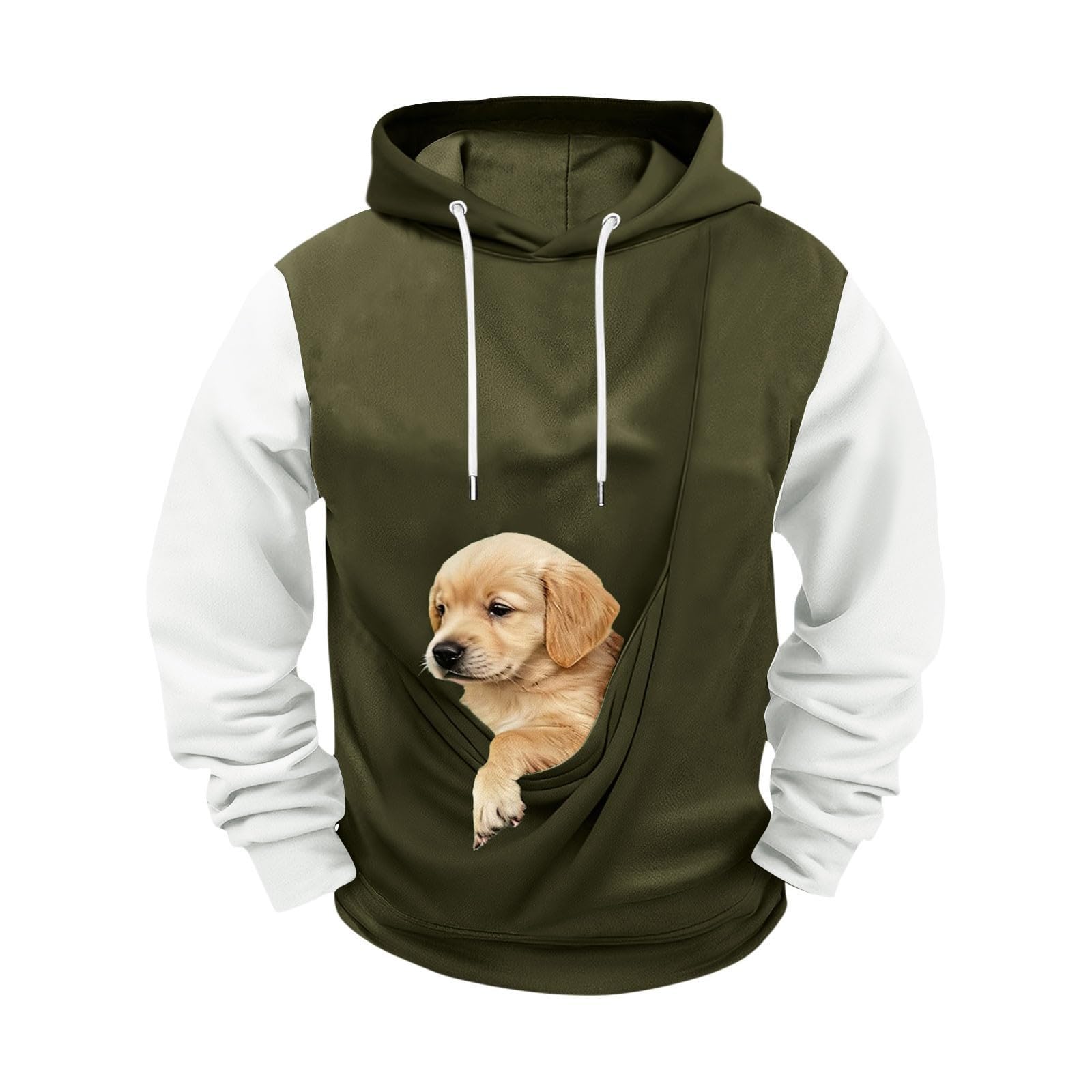 Sweat à capuche avec poche pour chat pull oversize unisexe et décontracté
