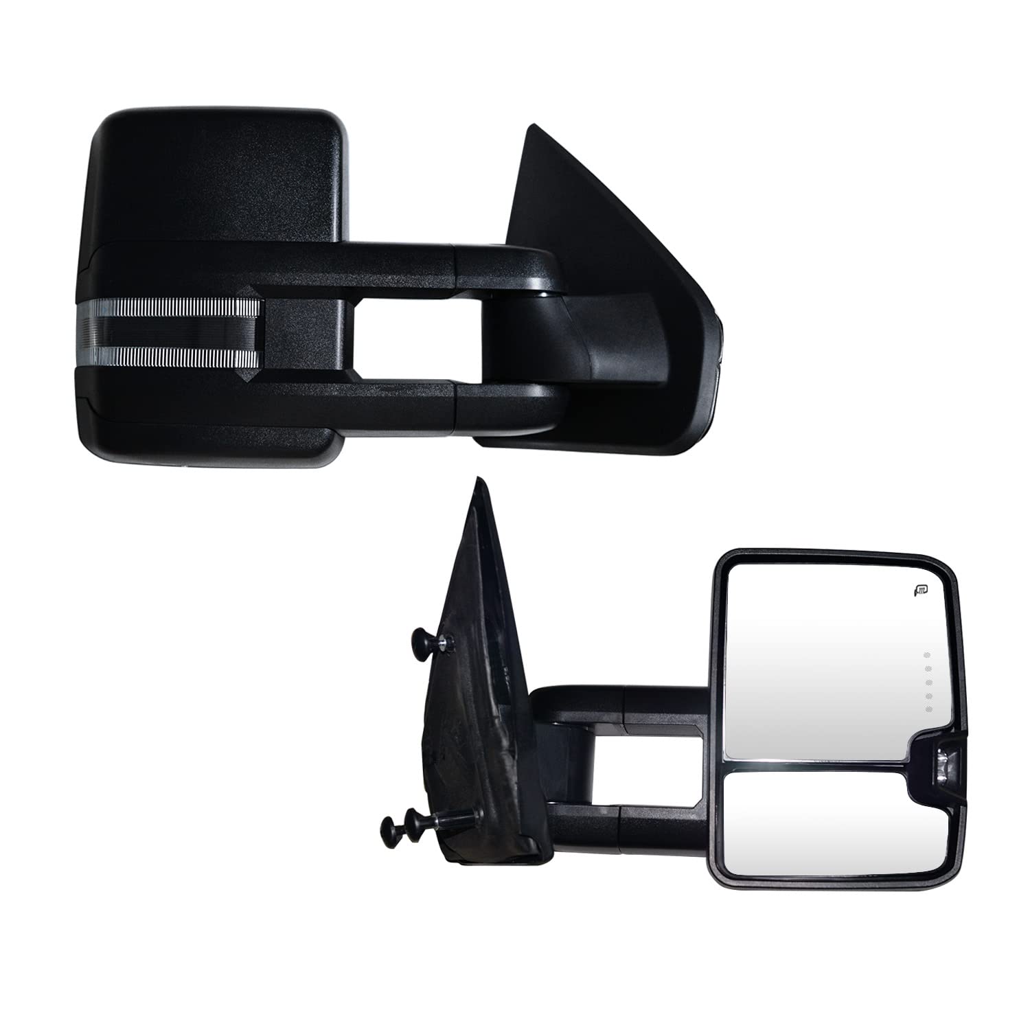 Photo 1 of SUPDM Towing Mirrors Compatible with Ford F150 2004-2014 Pickup Power Heated with Turn Signal, Puddle Light Trailer Towing Mirrors
