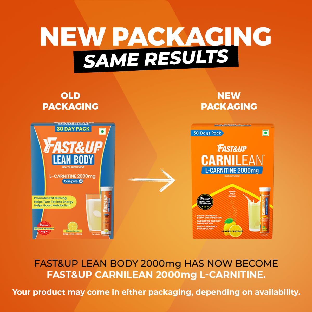 FAST&UP L-Carnitine 2000mg|Supports Weight Loss & Fat Burn|Lemon|Pack of 3 — Amazon image 2
