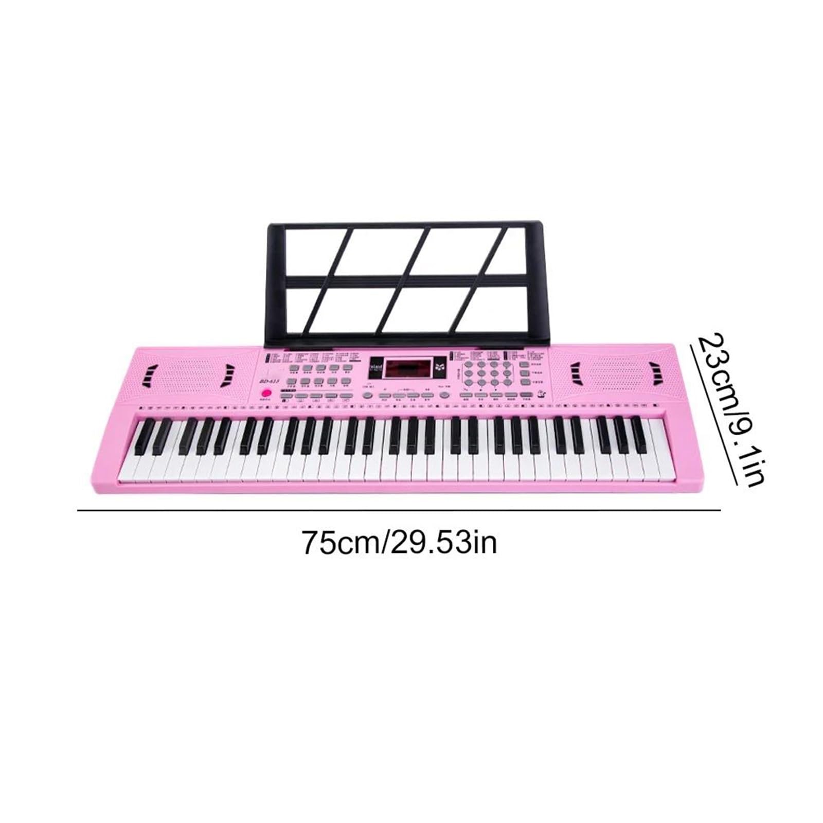 Tastiera Elettronica Professionale Tastiera Elettronica A 61 Tasti Mini Tastiera Musicale Portatile Per Principianti(Bk)