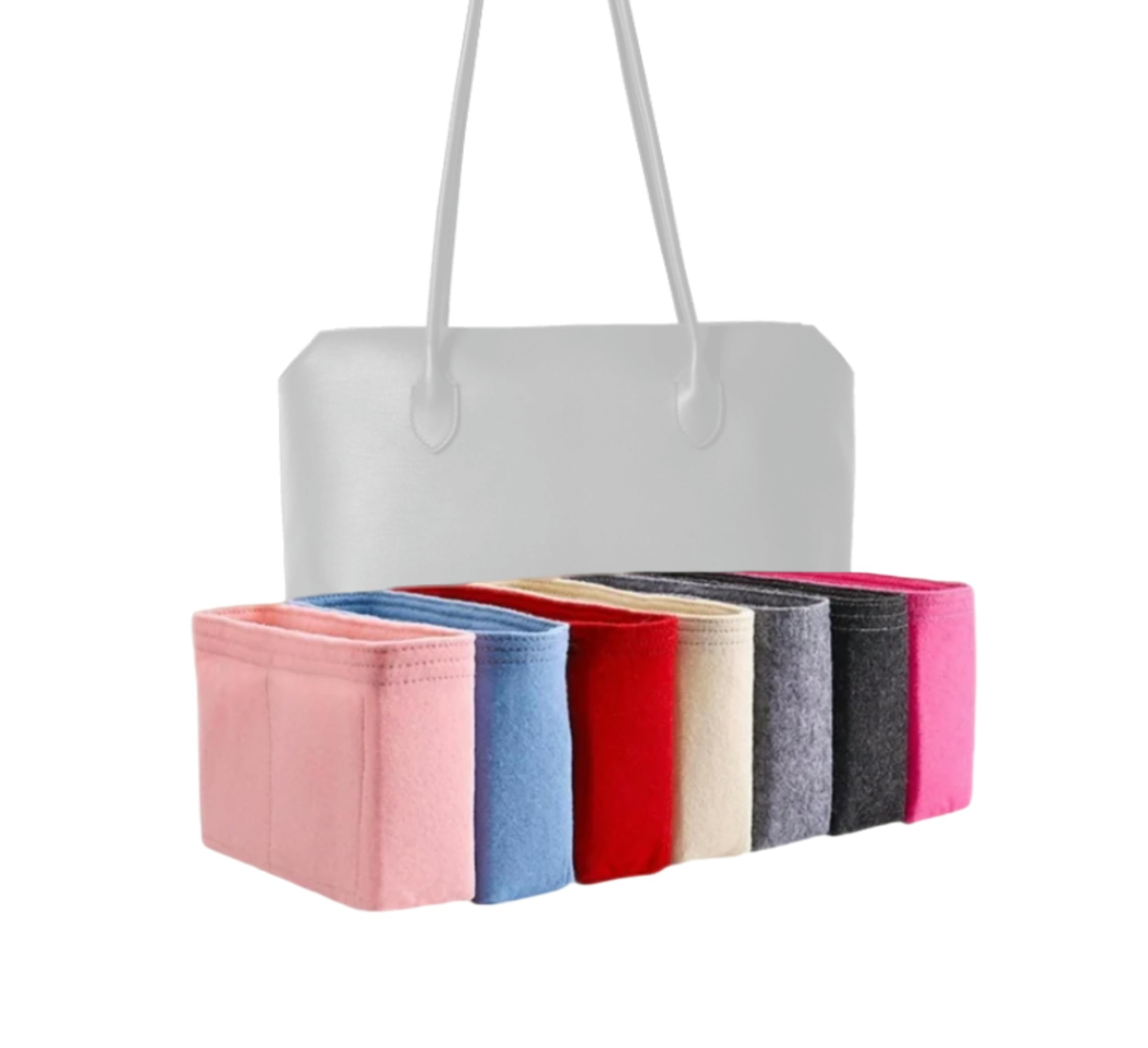 Xoppia Bag Organizer compatible with The Row Terrasse Bag.(Black, Style B)