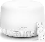 ASAKUKI 500ml Premium Essential Oil Diffuser with Remote Control, 5 in 1 Ultrasonic Aromatherapy Fragrant Oil Humidifier Vaporizer, Timer and Auto-Off Switch (White)