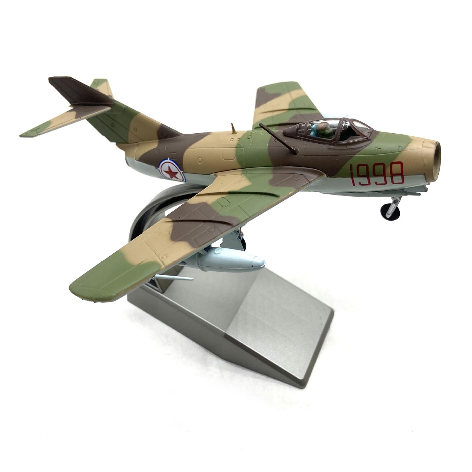 5.5” 1:72 Scale Model Airplane Mig-15 Fighter Aircraft Plane Model Jet Plane Collectibles Alloy Diecast for Collection