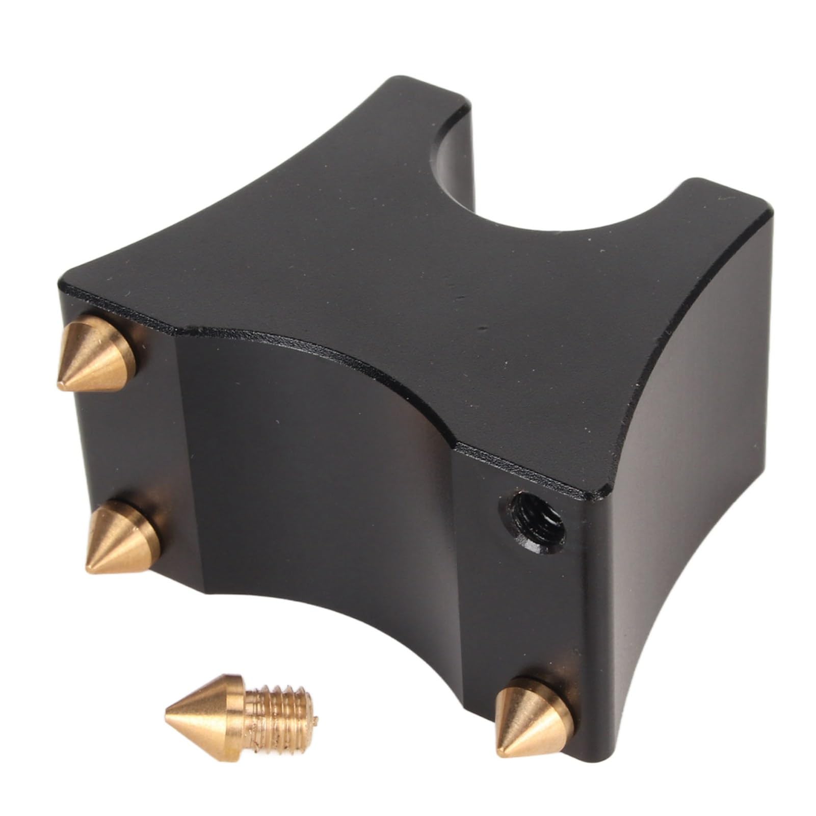 Multifunction HiFi Cable Tray Stand Spike Aluminium Alloy Clamp, Power Speaker Cable, Wire Bracket, Riser Clip (Black)