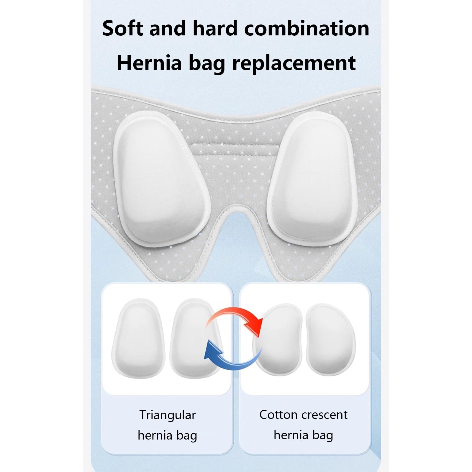 Cinto Erniario, Cinto per Ernia Inguinale, Mutande per Ernia Inguinale, Tessuto Traspirante E Confortevole, Cintura Medica per Ernia Regolabile, Adatta per Uso Postoperatorio(White,Small)