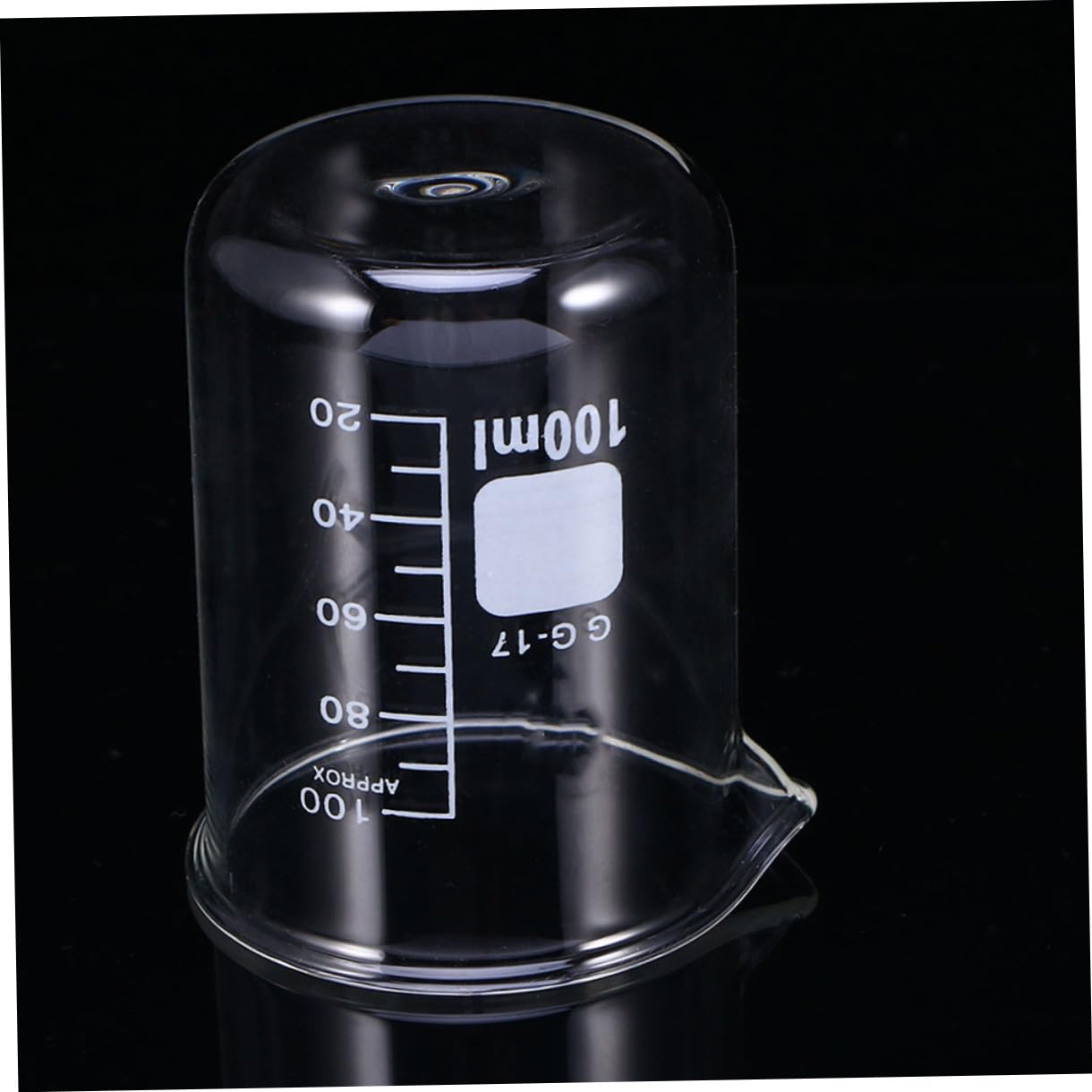 Tasses à Mesurer en Verre Transparent 100 Ml Lot de 10 Graduation Visible Cuisine, Pâtisserie et Usage en Laboratoire Pratique et Léger