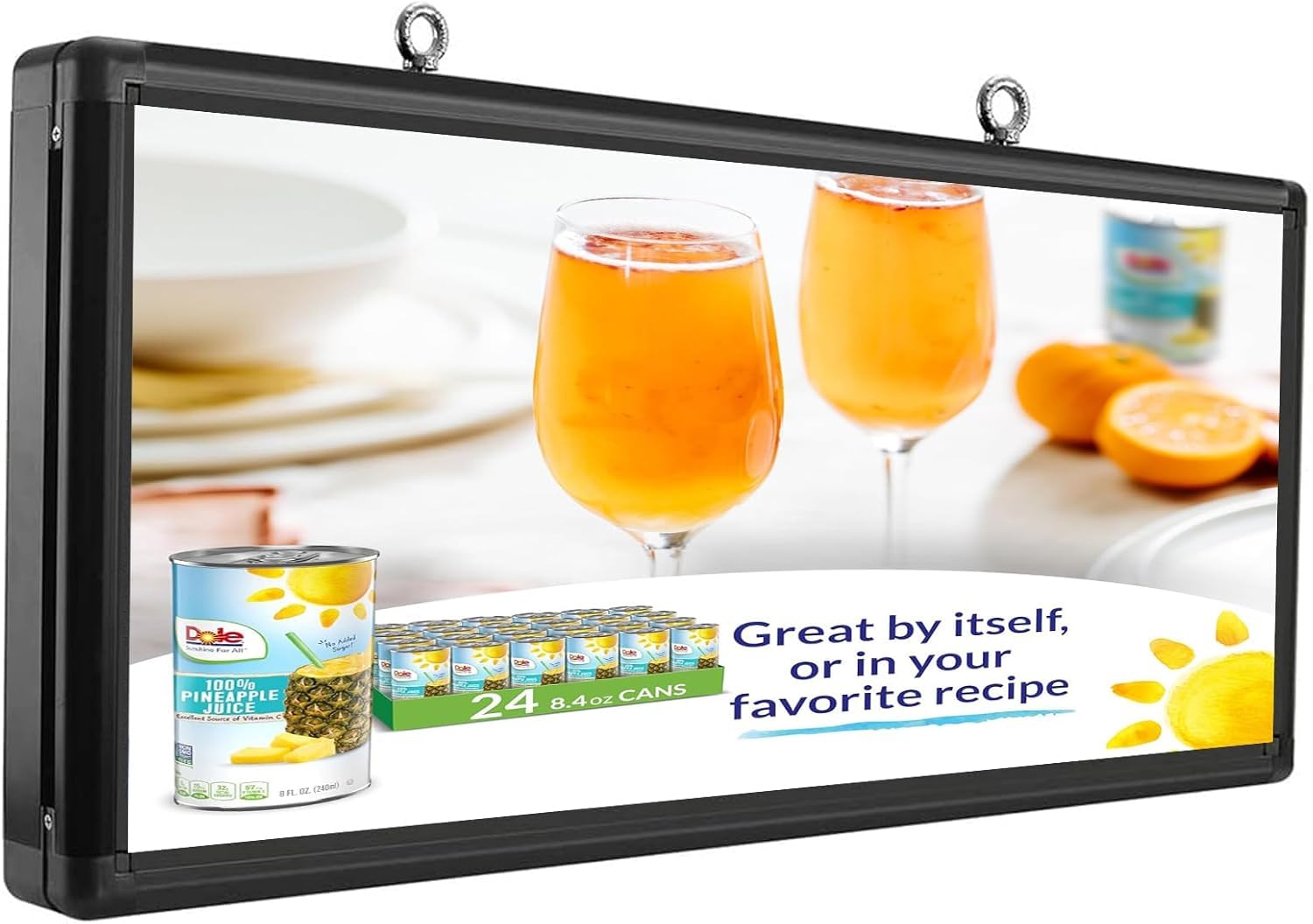 P6 Outdoor LED Scrolling Sign 40''x18'', LED Sign Display WiFi ...