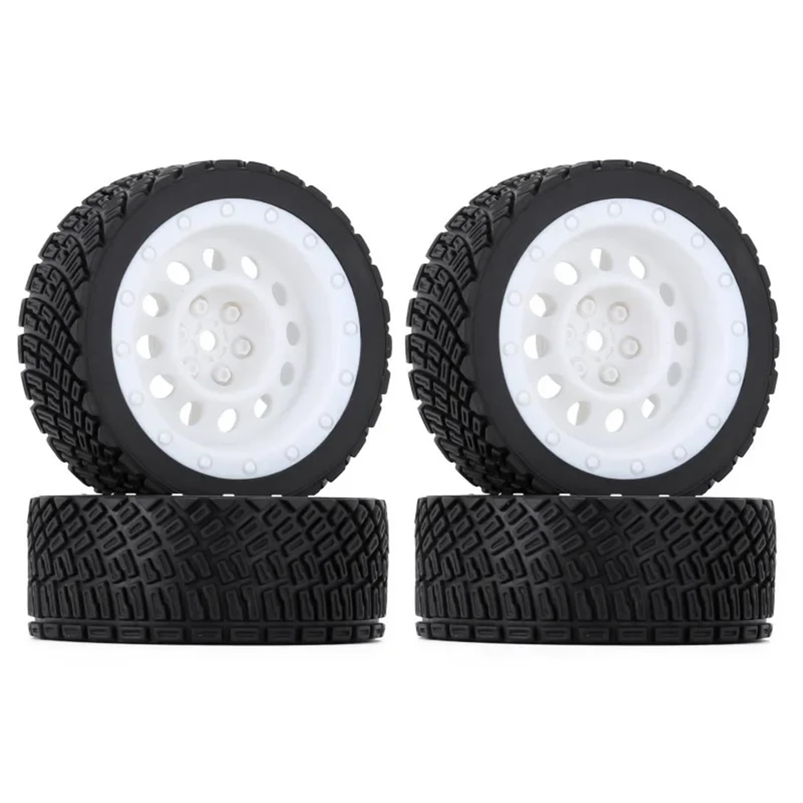 Für HPI WR8 Für HSP 94177 Für WLtoys 144001 1/10 1/14 4PCS 12mm Hex 66mm Gummi Reifen Felge RC Auto RC Zubehör