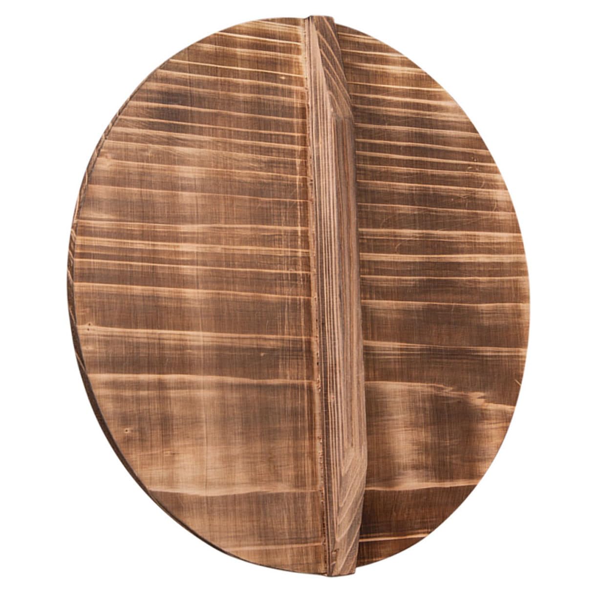 Coperchio rotondo per wok in legno di cedro, leggero, anti-schizzi, accessorio da cucina in legno per pentole e padelle in casa