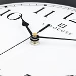 Lafocuse 12 Inch Silent Non Ticking Farmhouse Bronze Wall Clocks for Home Decor, Vintage Kitchen Clock for Living Room, Battery Operated Horloge Murale Decorative Classic Wall Clock for Bedroom Office