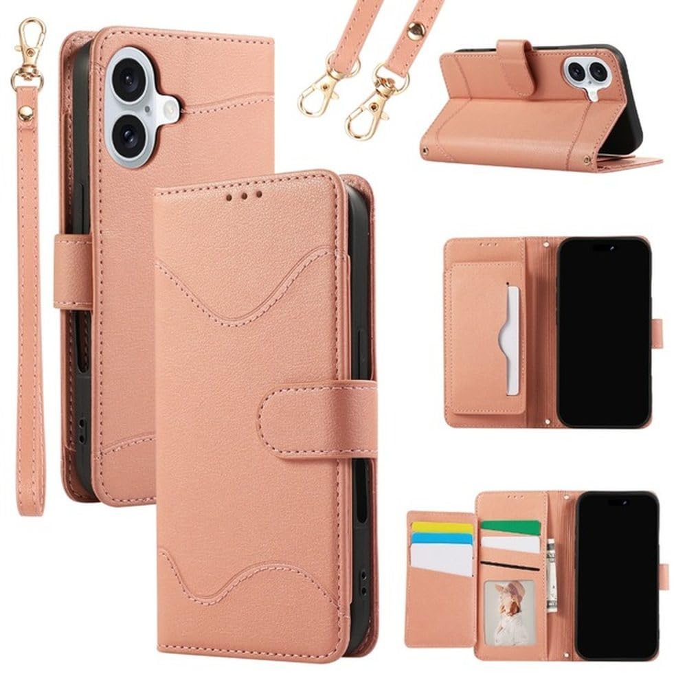 Étui de téléphone en cuir élégant pour iPhone 14 Pro avec fentes porte-cartes - 8
