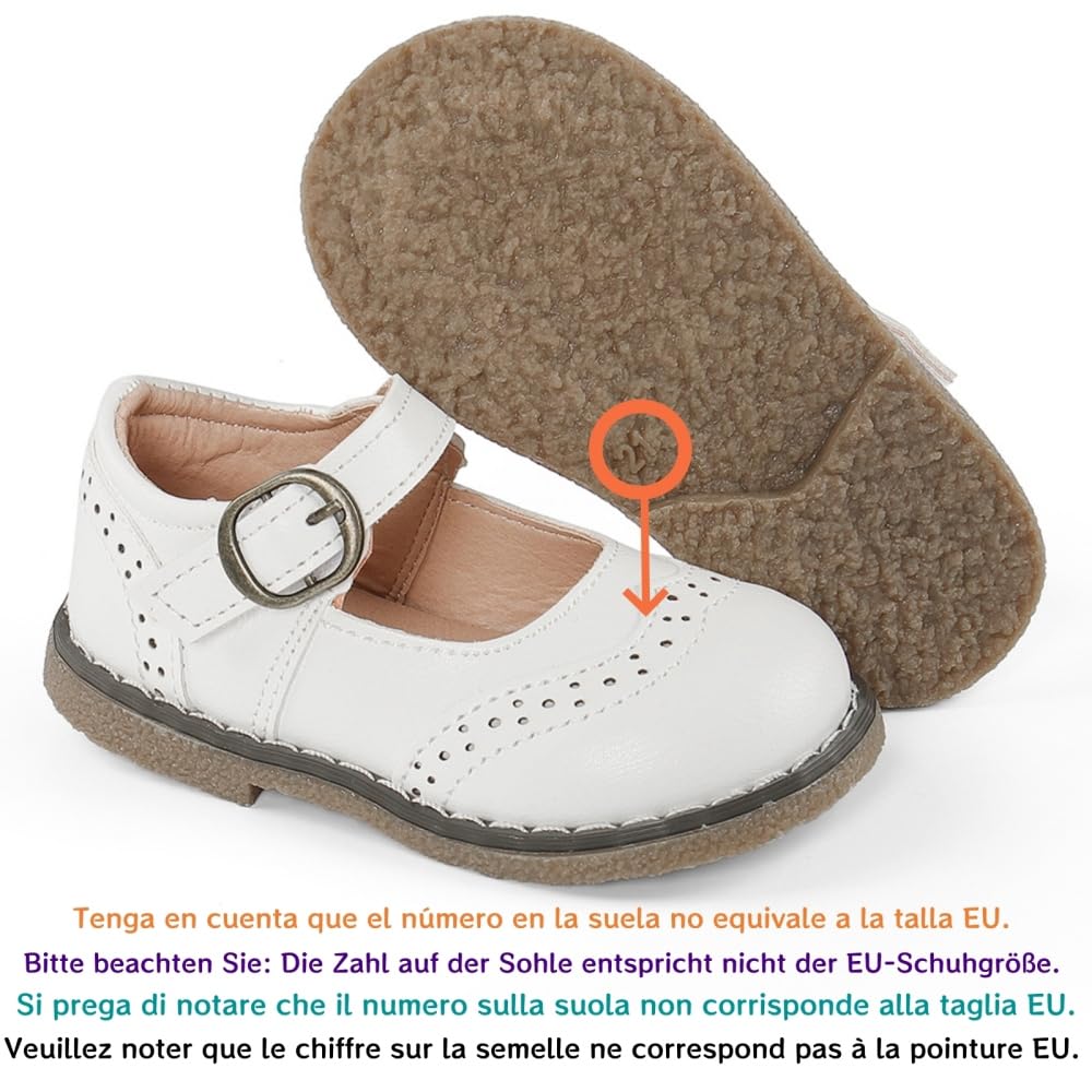 Chaussures Ballerines Filles Chaussures Mary Janes pour Filles Bébé Enfant 1-5 Ans