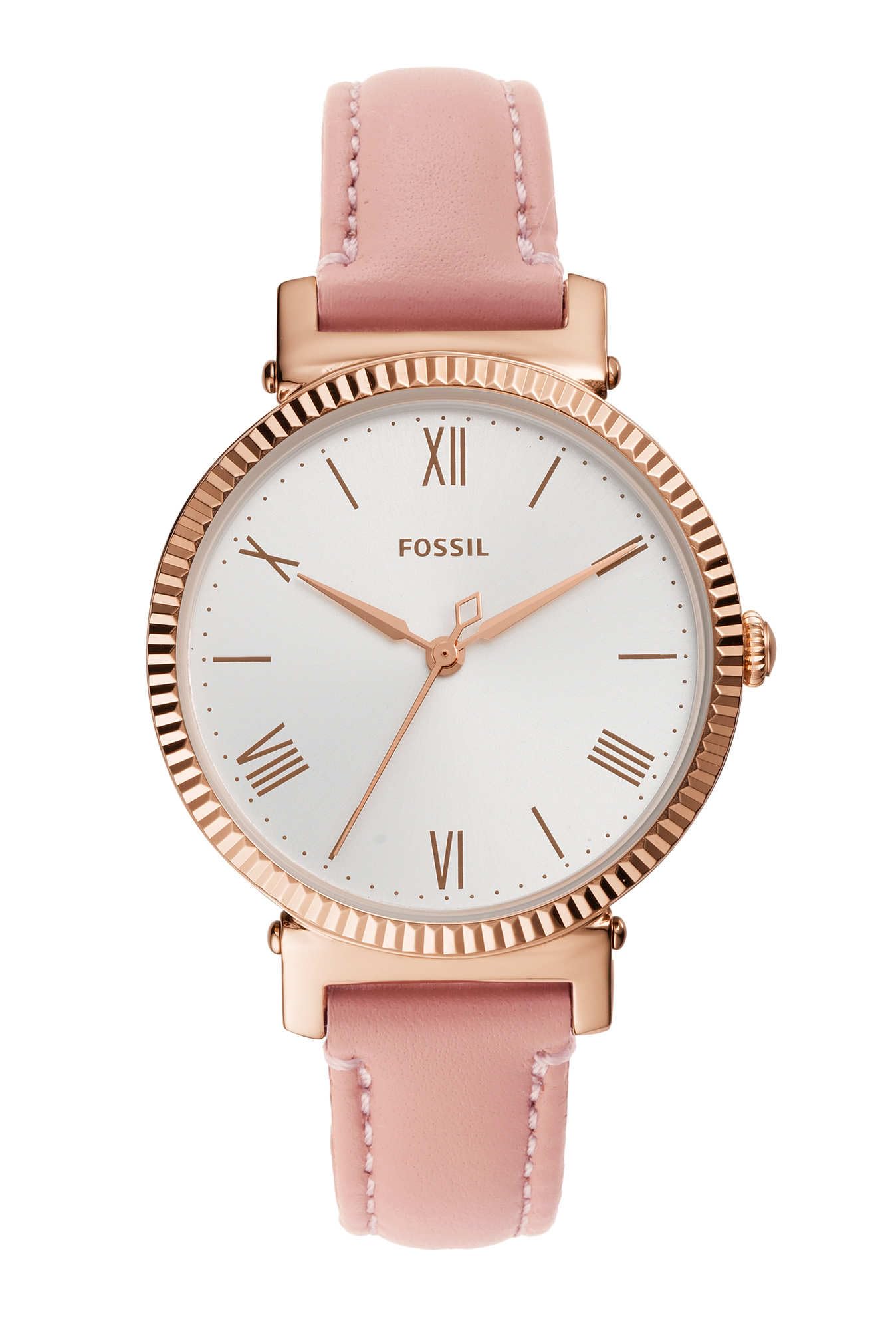Fossil Women Leather Analog Silver Dial Watch-Es4794, Band Color-Beige (B07WFWGKQM) Amazon Price History, Amazon Price Tracker