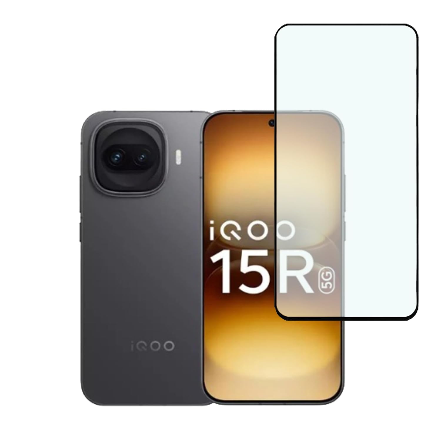 Tempered Glass (Matt) Full Screen Coverage Compatible for iQOO 15R 5G edge to edge(Pack of 1)