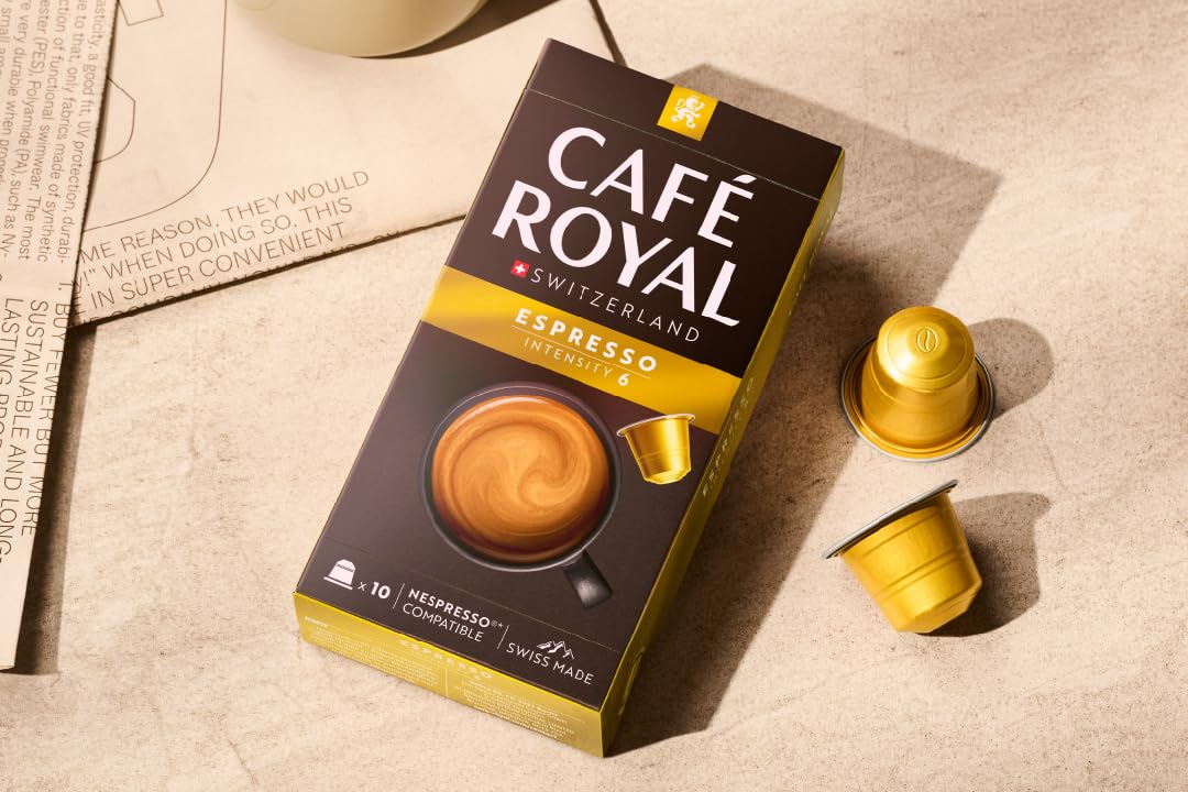 Café Royal Promo 100 capsules compatibles Nespresso, Espresso Pack de 1 (100 capsules de café, 10 x 10) (Lot de 2)