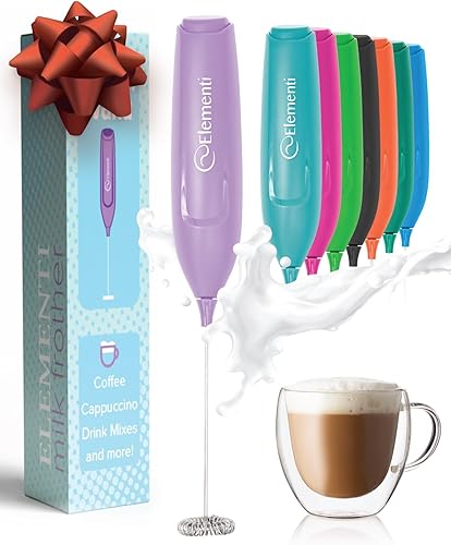 Miniatura 12 de Elementi Varita espumadora de leche rosa y mezclador de matcha, mini batidor eléctrico, varita mezcladora de café, agitadores de café, batidor Rosa