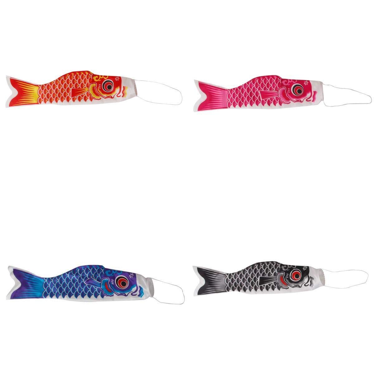 STYLEHEAVEN 4X Colorful 100cm Japanese Carp Mark Koinobori Fish Wind Streamer Boy's Day|Home & Garden|Yard, Garden & Outdoor Living|Garden D?©cor|Windmills & Wind Spinners-image-24