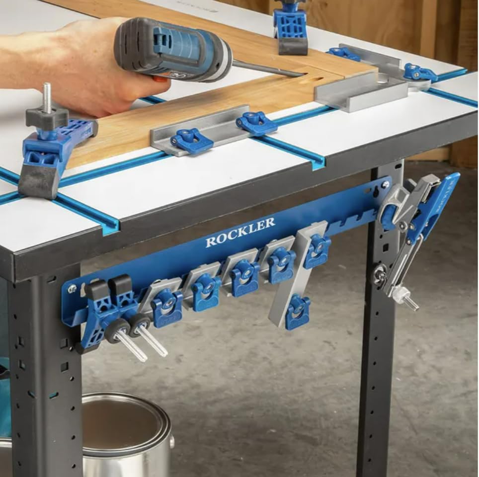 T-Track Accessory Storage Rack - 18-Gauge Steel Tool Organizer